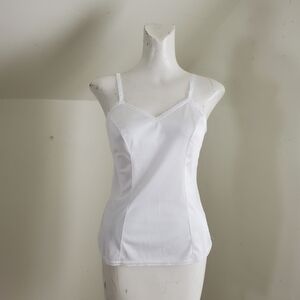 Vintage Vanity Fair White Spaghetti Strap Slip Shirt Undershirt